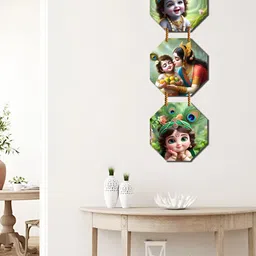WallDaddy Green & Red Printed Spiritual Wall Decor-image-69