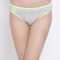 Clovia Grey Cotton Bikini Panty-image-4