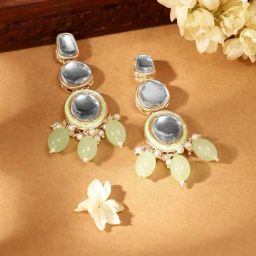 Priyaasi Mint Contemporary Drop Earring-29