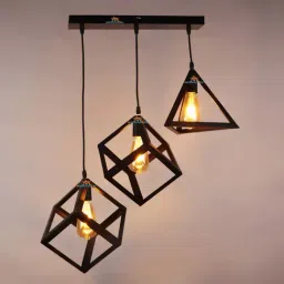 DecorativeRay Black Iron Hanging Light - Set of 1-image-23