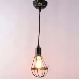 DecorativeRay Black Iron Hanging Light - Set of 1-image-26
