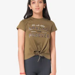 Mode by Red Tape Kids Olive Printed Top-image-71