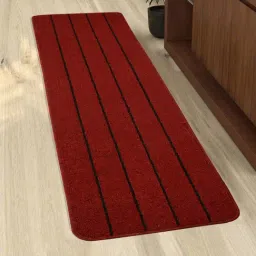 Saral Home Maroon Anti Slip Kitchen Runner - Set of 1-image-74