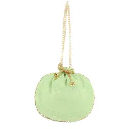 Aditi Wasan Green Printed Potli-19