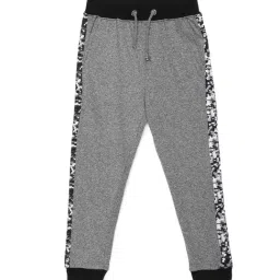 Under Fourteen Only Kids Grey & Black Textured Joggers-image-66