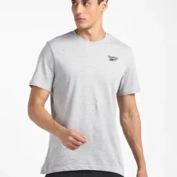 Reebok Grey Round Neck Sports T-Shirt-image-77