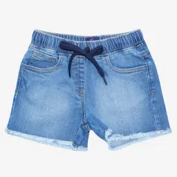 Kiddopanti Kids Blue Solid Shorts-picture-39