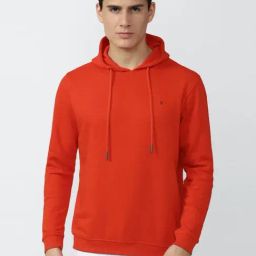 Van Heusen Sport Red Regular Fit Hooded SweatShirt-picture-37