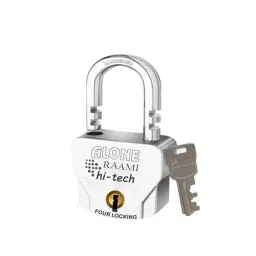 ALONE LOCKS Atoot 68 mm Steel Chrome 4 Keys Door Padlock-36