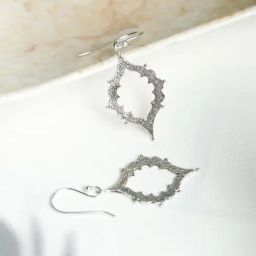 SHEER by Priyaasi Silver Contemporary Drop Earring-image-53