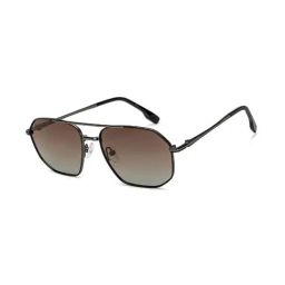 John Jacobs Cred Brown Rectangle UV Protection Lens Unisex Sunglasses-image-39