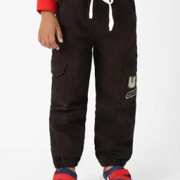 Nauti Nati Boys Black Denim Graphic Regular Fit Joggers-picture-27