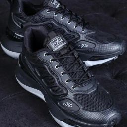 Columbus Men's Black Running Shoes-image-25