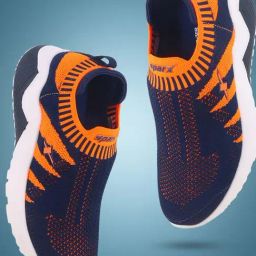Sparx Kids Blue & Orange Running Shoes-image-4