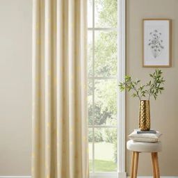Urban Space Polyester Beige Room Darkening 7 ft Door With Tieback & Eyelets - Pack of 1-image-99