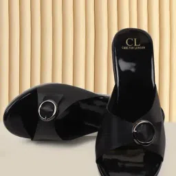 Carlton London Women's Black Casual Sandals-picture-6