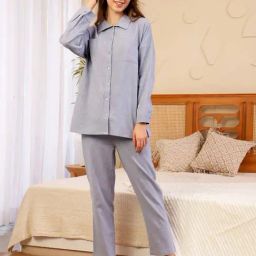 Say Purple Cotton Regular Fit Night Suit-image-29