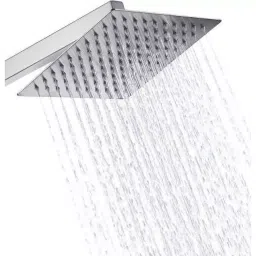 GENERIC 6x6 inch Stainless Steel Silver Wall Mount Overhead Shower, FG3261-image-10