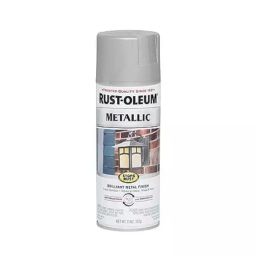 Rust-Oleum Stops Rust Metallic Spray Paint in Satin Matte Nickel, 7277830 (Can of 312 g)-31