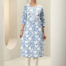 Libas Blue Floral Kurta-picture-12