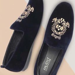 Fausto Men's Blue Casual Loafers-image-95