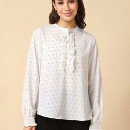 Allen Solly White Printed Shirt-image-66