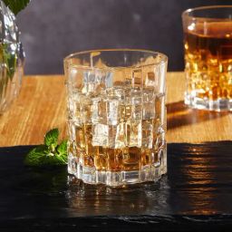 Trovea's Italian Timeless Crystal Transparent Glass Whiskey Glass - Set of 6-2