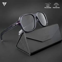 Voyage Black Wayfarer Polarised and UV Protected Lens Unisex Sunglasses-image-43