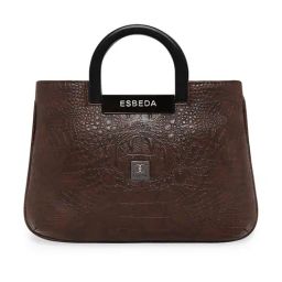 Esbeda Brown Animal Effect Medium Satchel-image-90