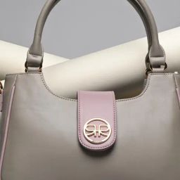 Rocia Grey PU Solid Shoulder Handbag For Women-image-36