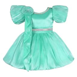 Wish Karo Girls Sea Green Frock-picture-20