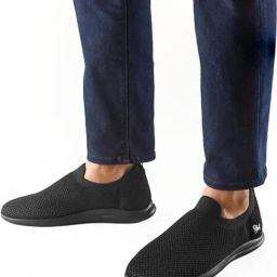 Neemans Men's Spotlight Jet Black Walking Shoes-image-6