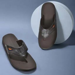 Woodland Men's Dark Brown Thong Sandals-picture-26