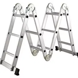 Bigapple BA-354 16 Steps Foldable and Ajustable Multipurpose Aluminium Ladder 150kg Capacity-image-3