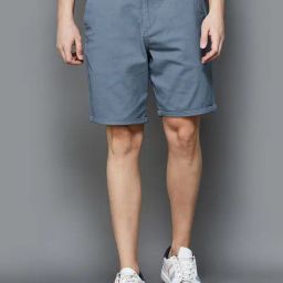 Code by Lifestyle Blue Regular Fit Shorts-image-15