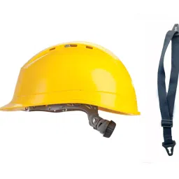 Mallcom Yellow Ventilated Safety Helmet Diamond XIII with Chin Strap CH01STR-picture-17