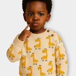 Mi Arcus Unisex Cream Cotton Printed Regular Fit Sweater-image-47