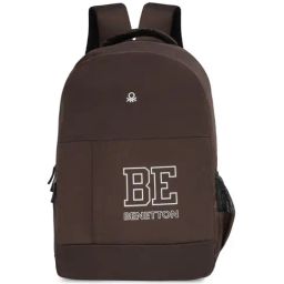 United Colors of Benetton Coppen Brown Polyester Solid Backpack - 21 Ltrs-image-88