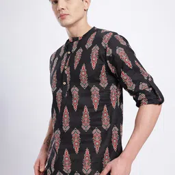 Anouk Rustic Men Ethnic Motifs Printed Indie Prints Kurta-15