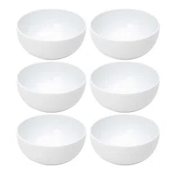 SONAKI White Bone China Soup Bowls - Set of 6 image 2