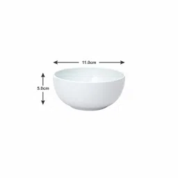 SONAKI White Bone China Soup Bowls - Set of 6 image 3