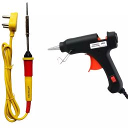 Fadman Beginner Basic 2 In 1 Yellow Soldering Iron Kit 25 W Corded Flat Copper, Iron & Nickle Tip-36