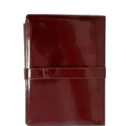 Sukeshcraft Dak File Folder with Belt Patent Cherry-42