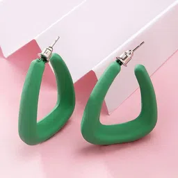 Bohey by KARATCART Contemporary Hoop Earrings-40