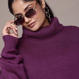 The Roadster Lifestyle Co. Turtleneck Longline Pullover-20
