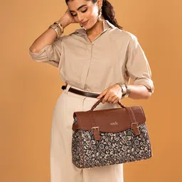 ZOUK Floral Printed Satchel image 5