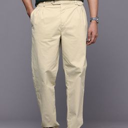 Louis Philippe Jeans Men Baggy Crop Pleated Trousers-picture-8