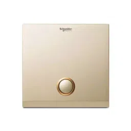 Schneider Electric ULTI Impress Push-Push Switch Cover 1 Gang Polycarbonate Champagne Gold, UC21SW/P>XCG-OS-18