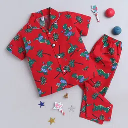 The Magic Wand Boys Conversational Printed Pure Cotton Night suit-picture-28