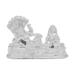 Sri Jagdamba Pearls Vishnu Laxmi 0.8 Silver Divine Idol-image-2
